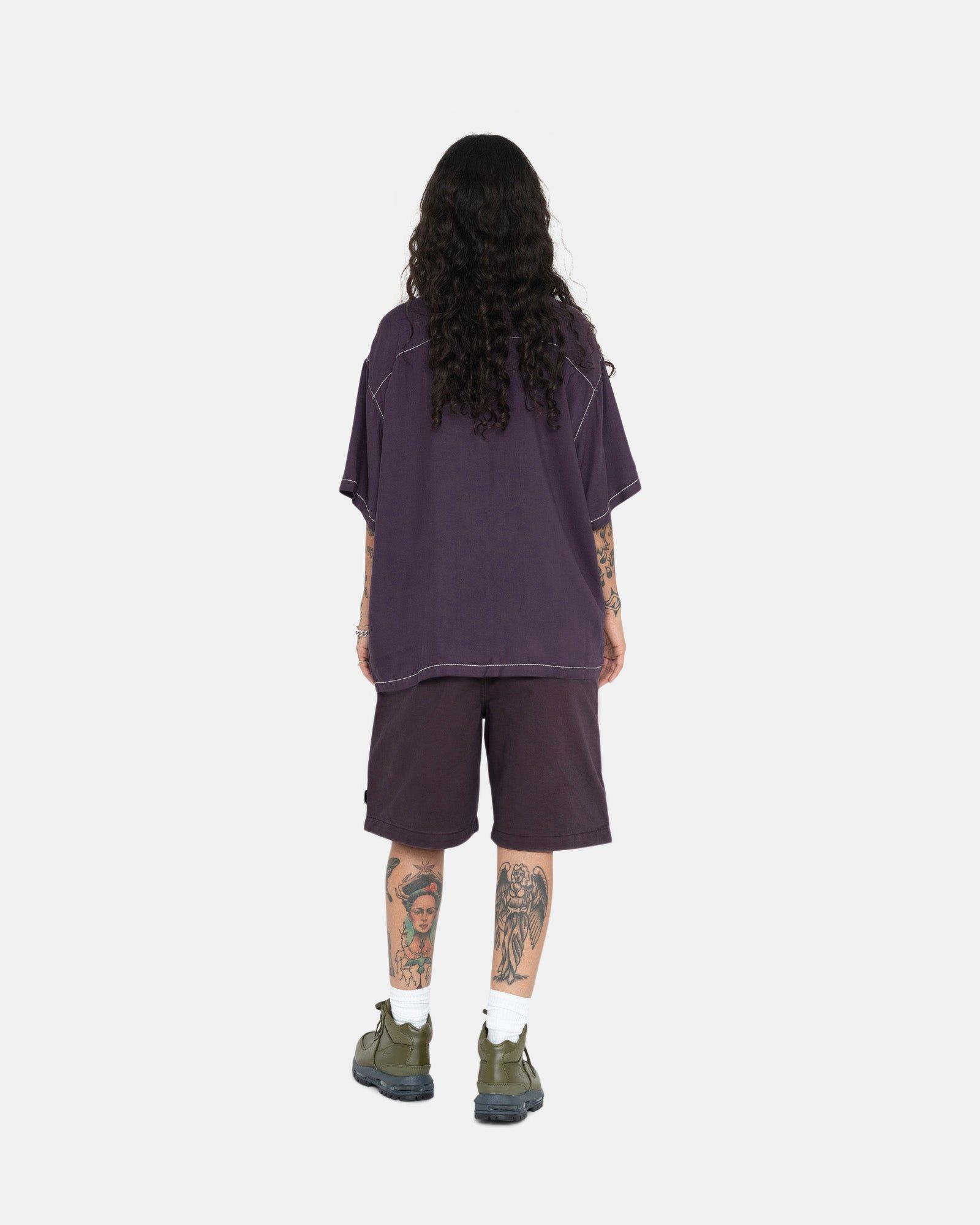 CONTRAST PICK STITCHED SHIRT sold by Stussy product image thumbnail 7