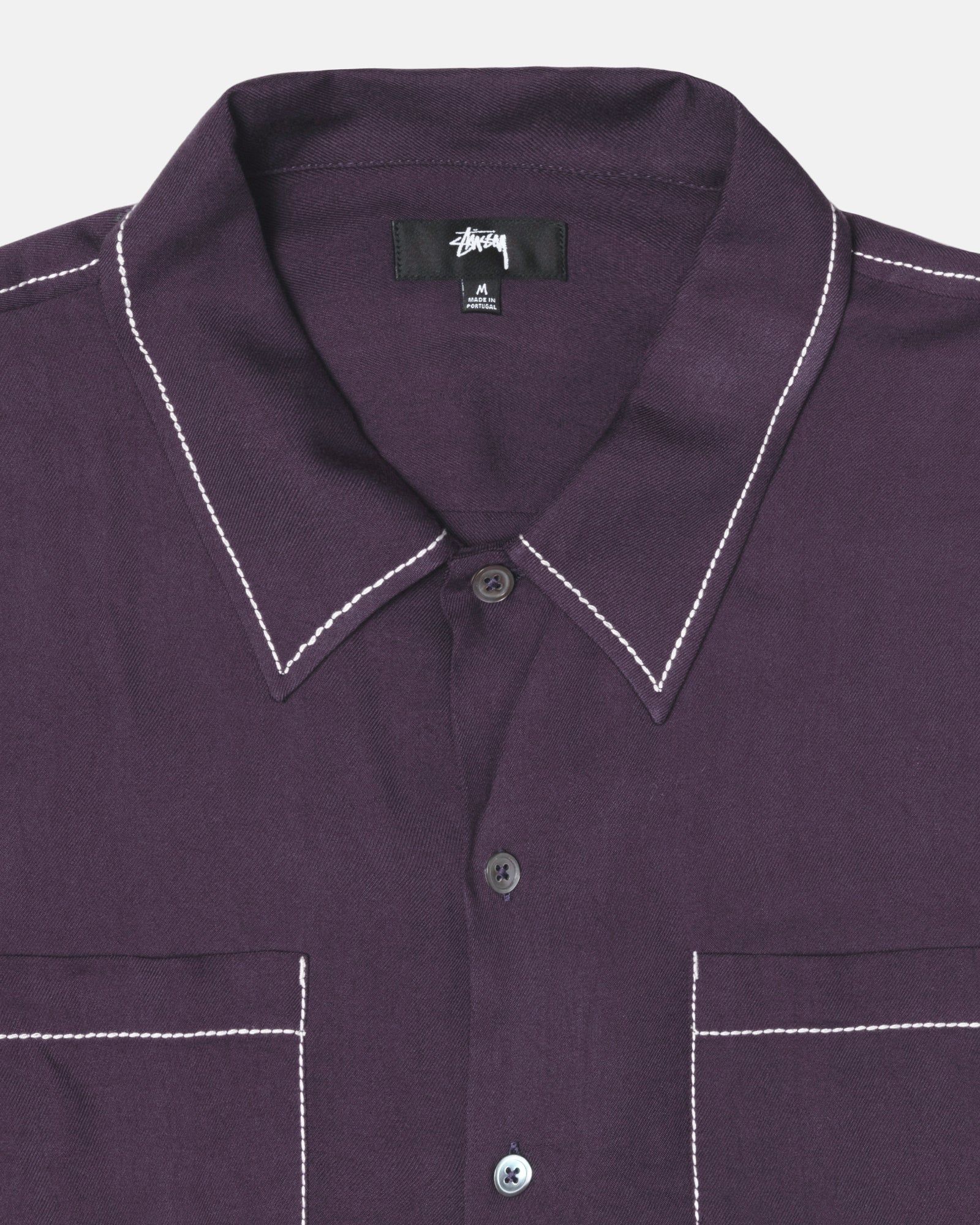 CONTRAST PICK STITCHED SHIRT sold by Stussy product image thumbnail 3