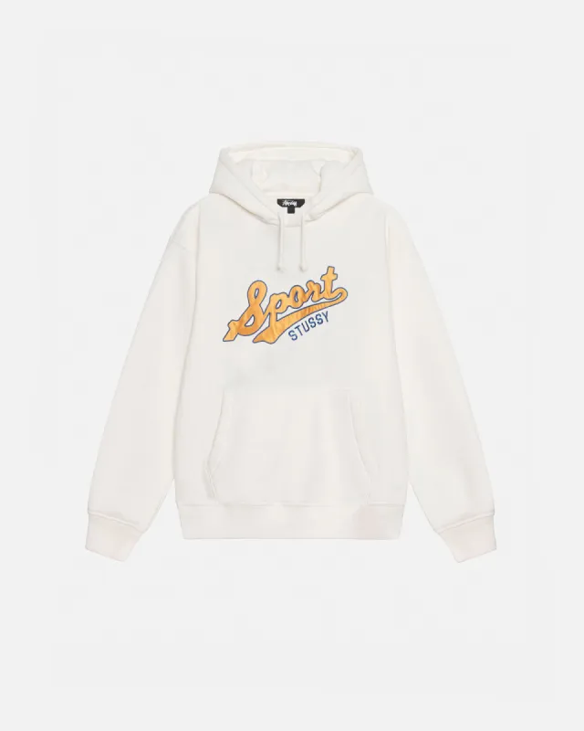 SATIN PATCH OVERSIZED HOODIE sold by Stussy