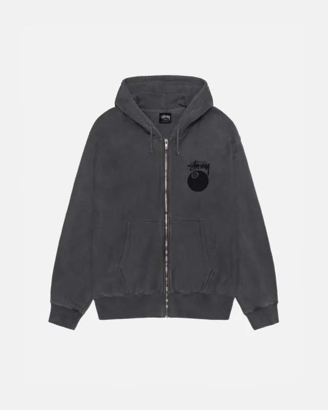 8 BALL ZIP HOODIE PIGMENT DYED sold by Stussy