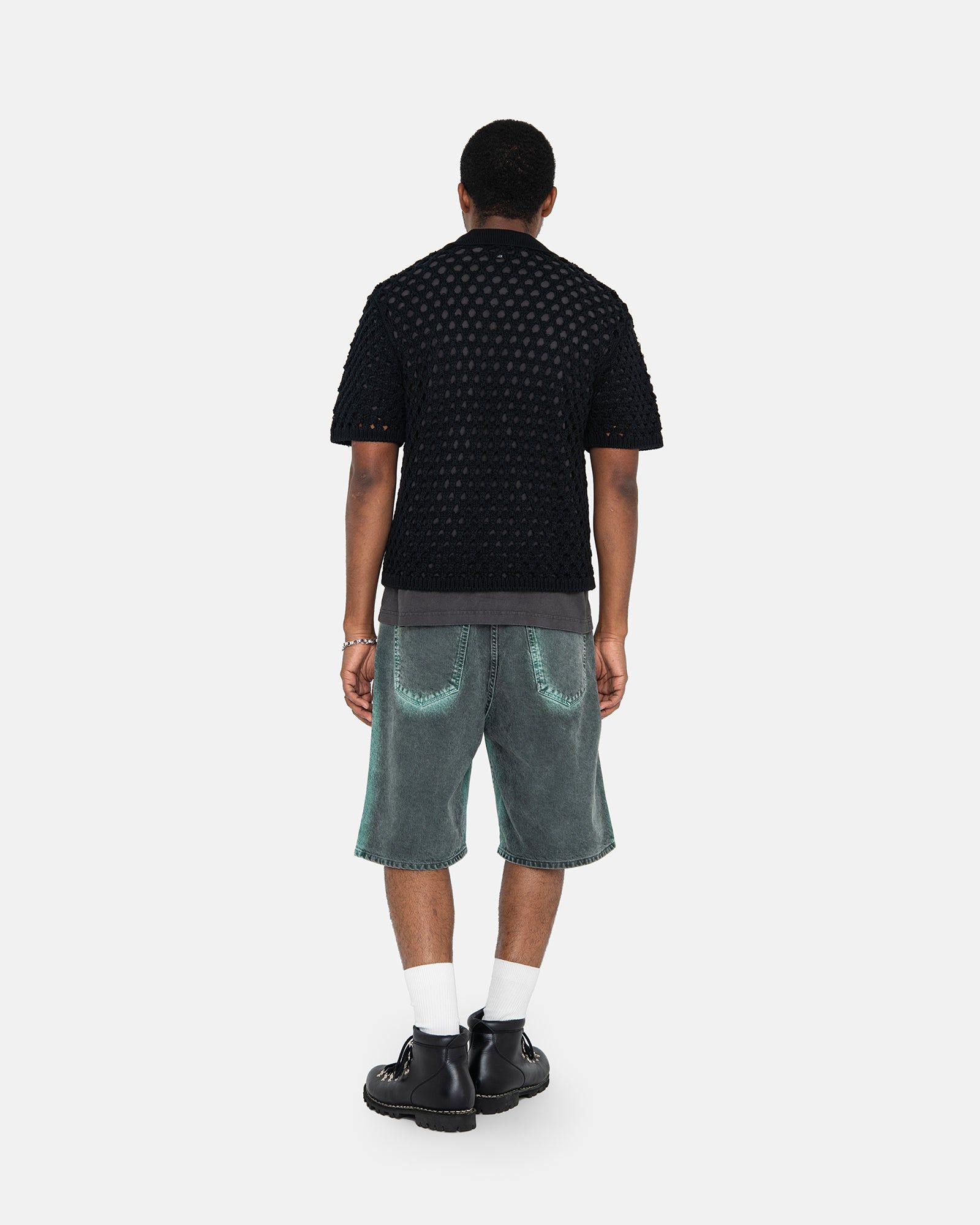 BIG MESH POLO SWEATER sold by Stussy product image thumbnail 5