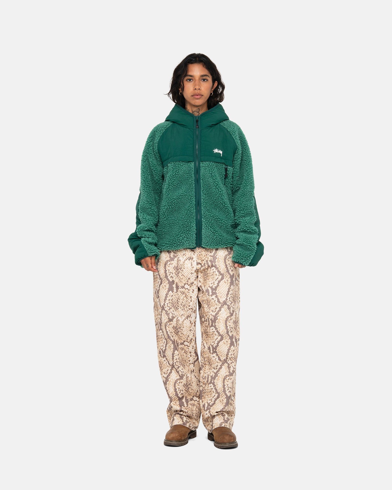 SHERPA PANELED HOODED JACKET sold by Stussy product image thumbnail 8