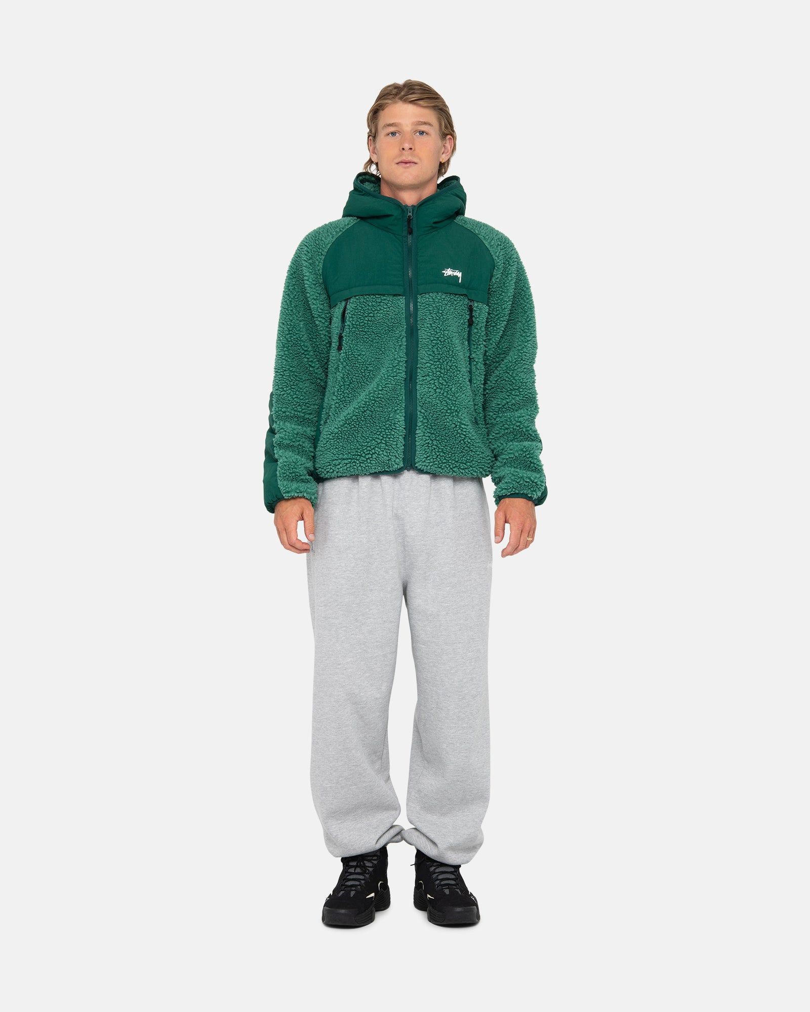 SHERPA PANELED HOODED JACKET sold by Stussy product image thumbnail 5