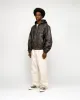 WORK JACKET STONEWASH LEATHER sold by Stussy