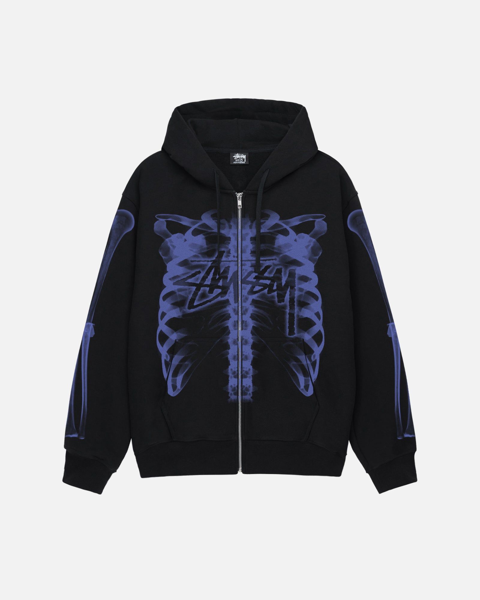 RIB CAGE ZIP HOODIE sold by Stussy