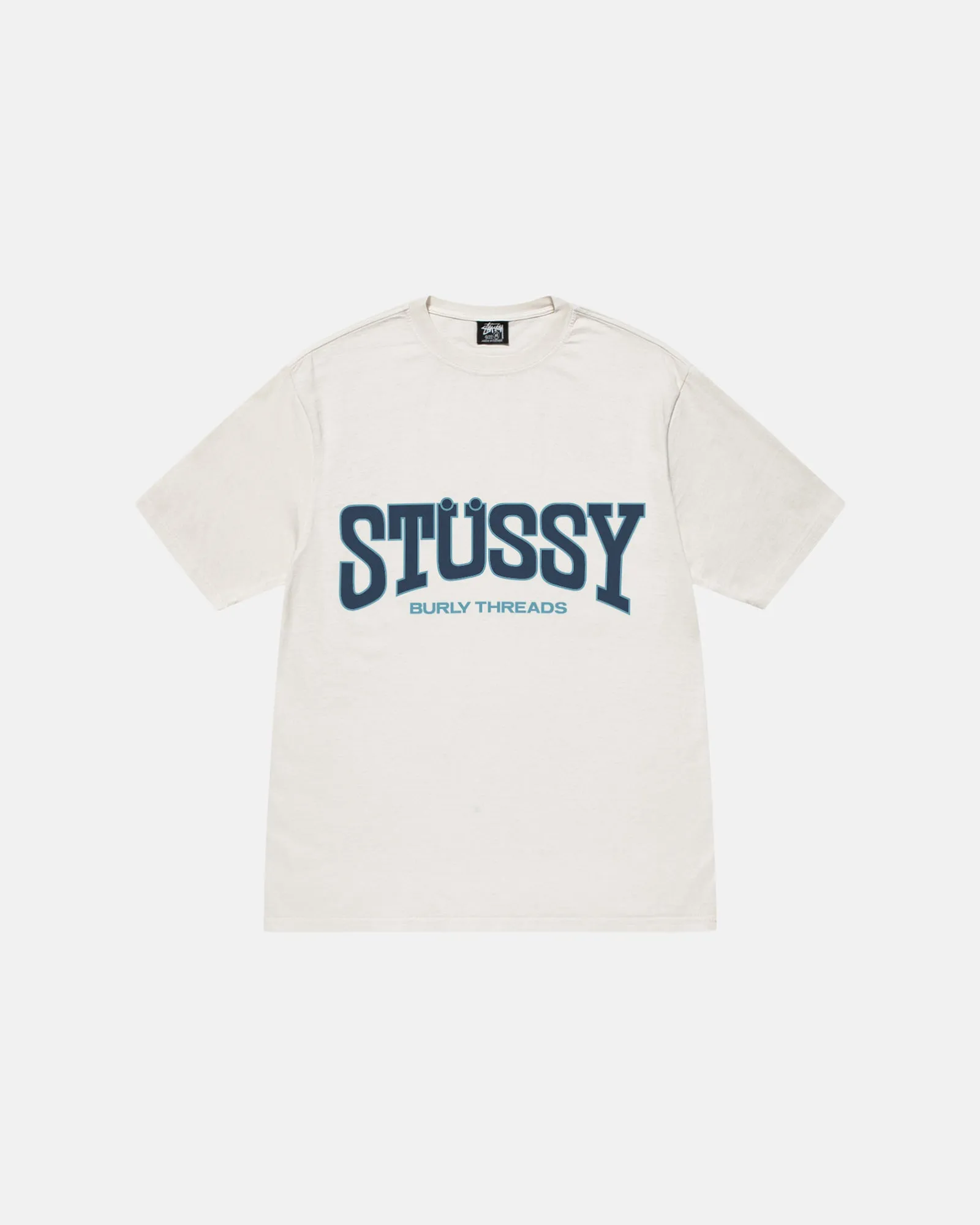 BURLY THREADS TEE PIGMENT DYED sold by Stussy