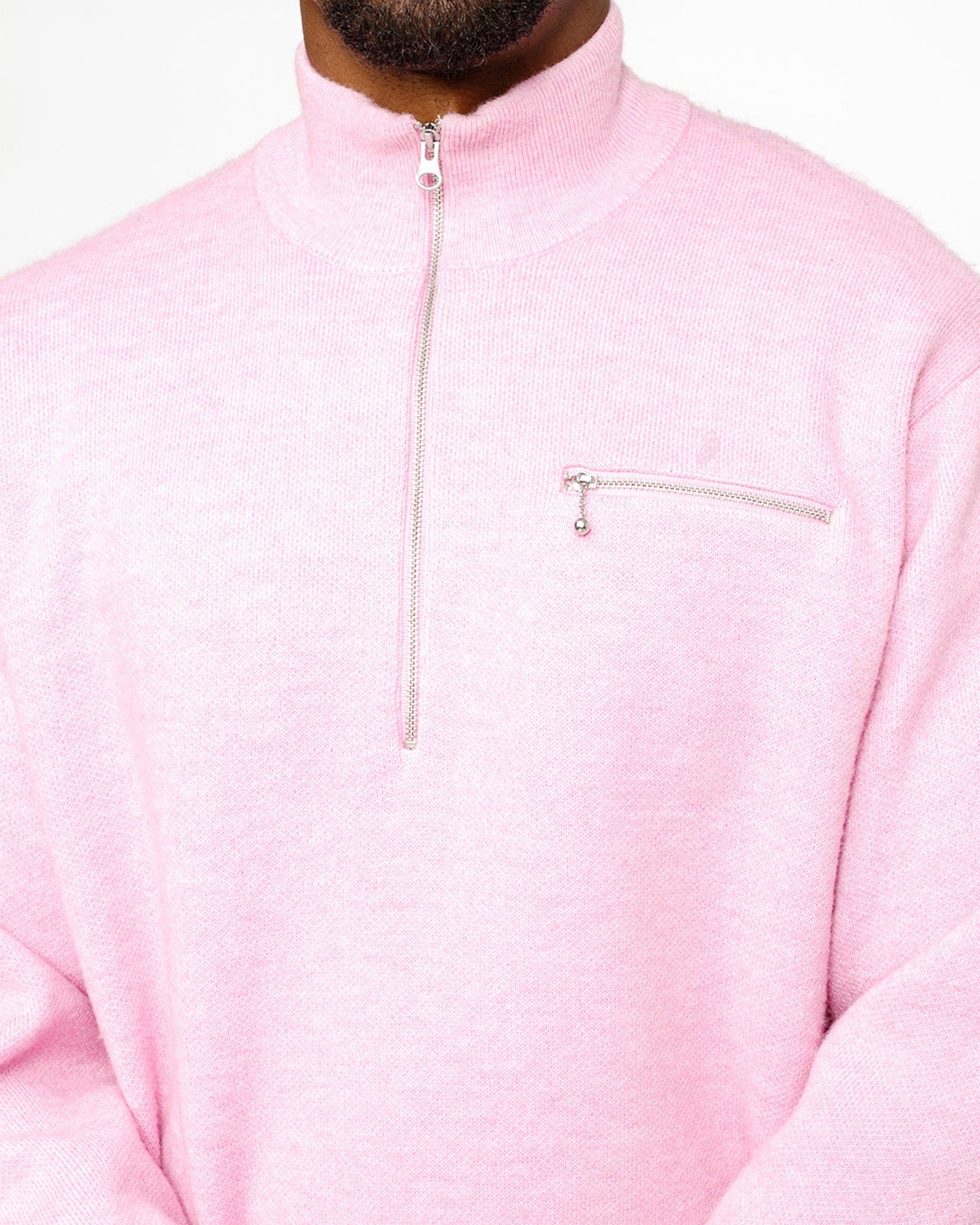 HALF ZIP MOCK NECK SWEATER sold by Stussy product image thumbnail 5
