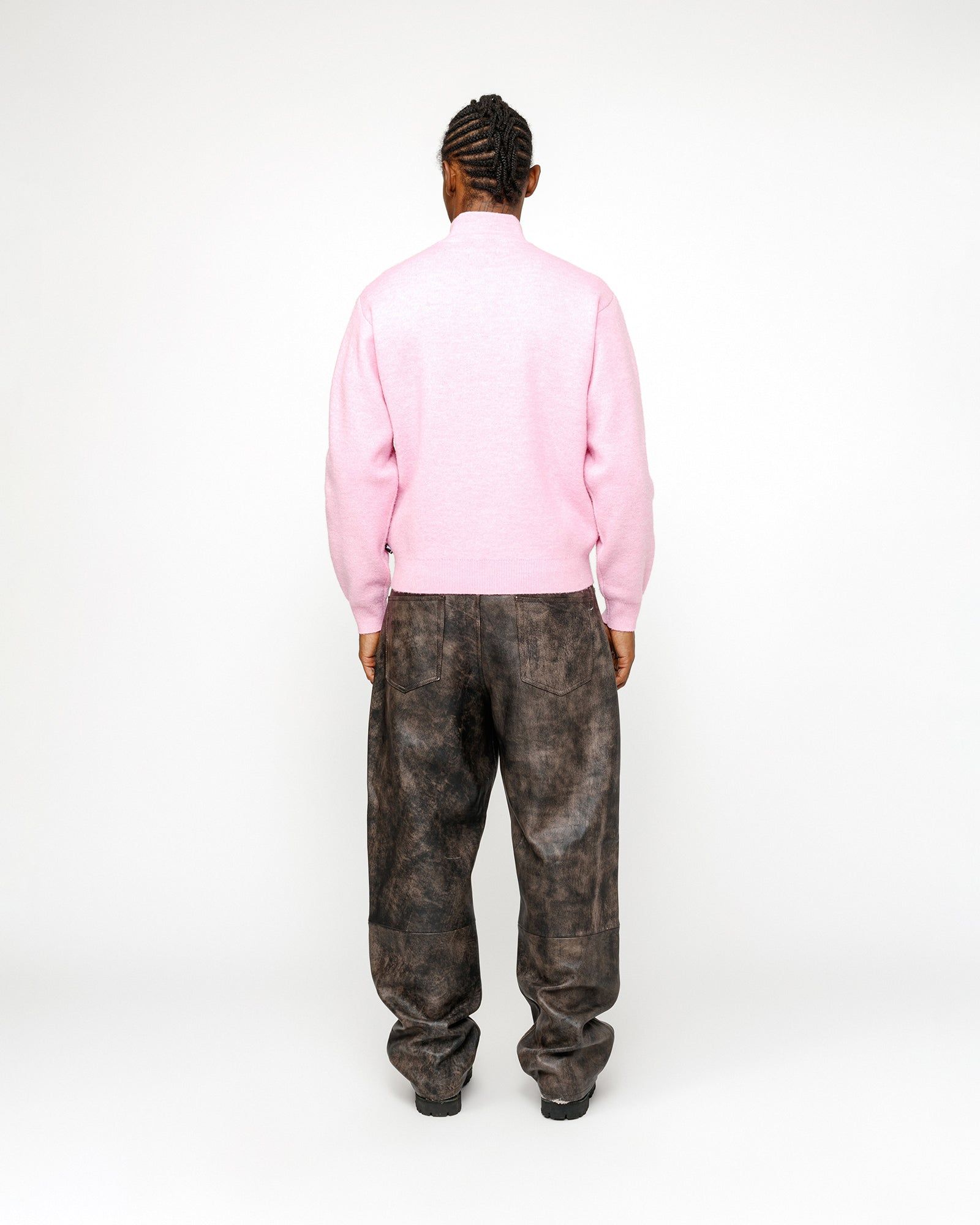 HALF ZIP MOCK NECK SWEATER sold by Stussy product image thumbnail 4