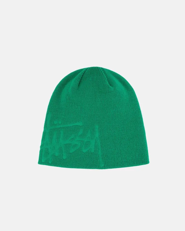 DEBOSSED BASIC LOGO SKULLCAP sold by Stussy