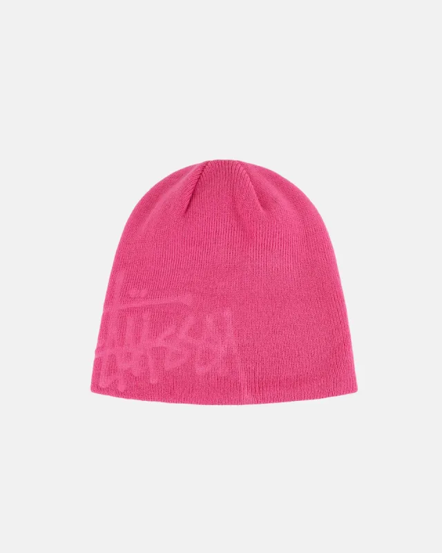 DEBOSSED BASIC LOGO SKULLCAP sold by Stussy