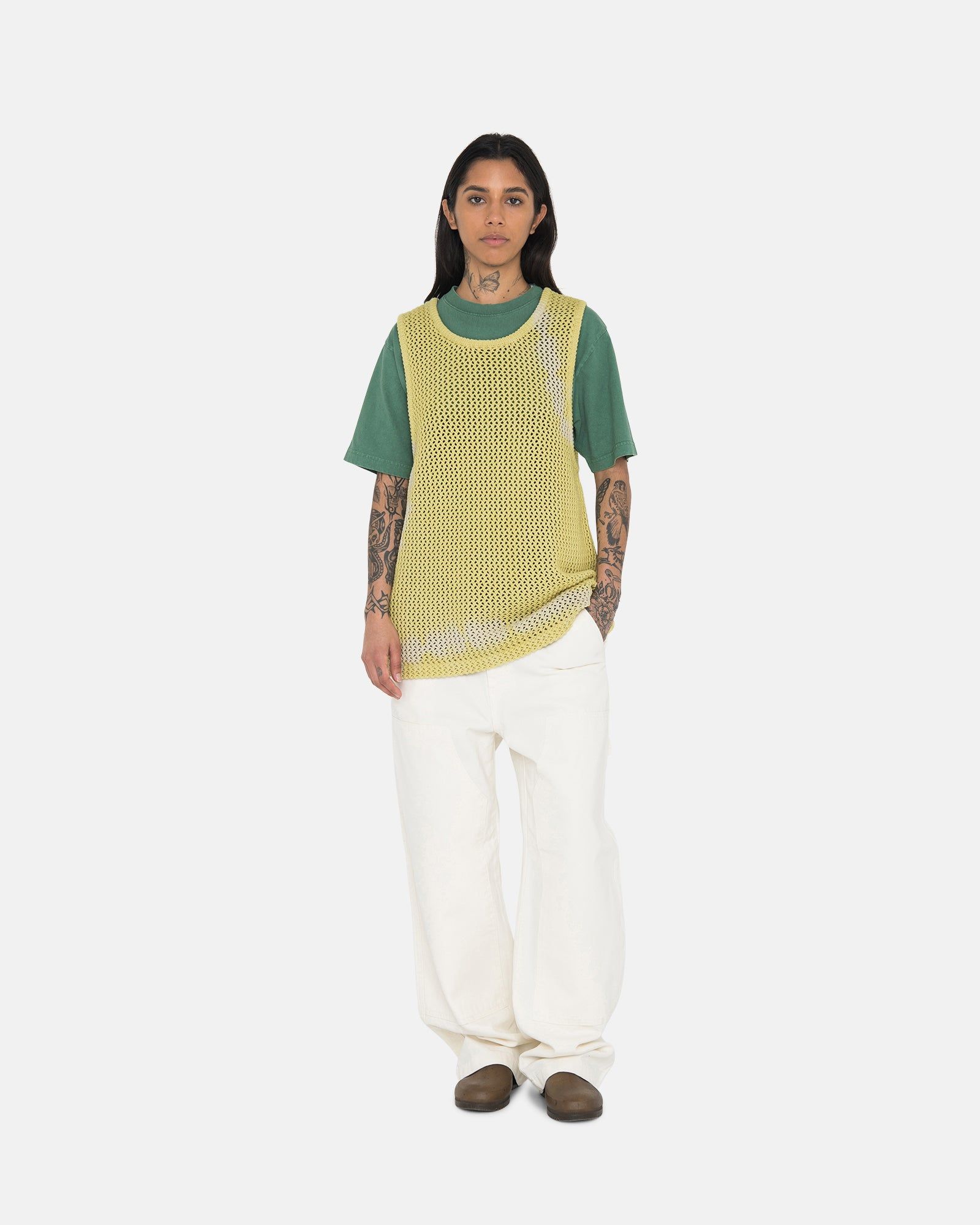 O'DYED HEAVYWEIGHT MESH TANK sold by Stussy product image thumbnail 6