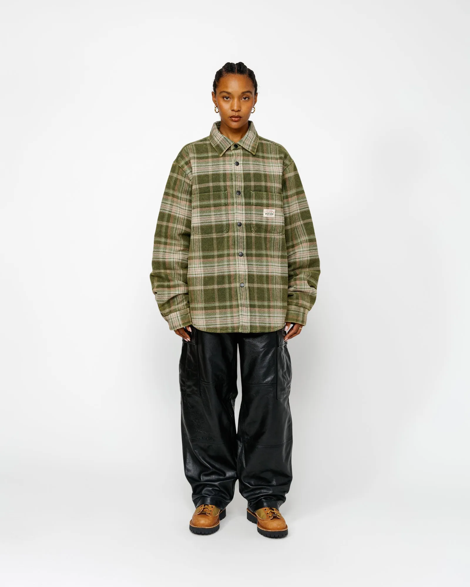 HEAVY WASHED PLAID SHIRT sold by Stussy product image thumbnail 4