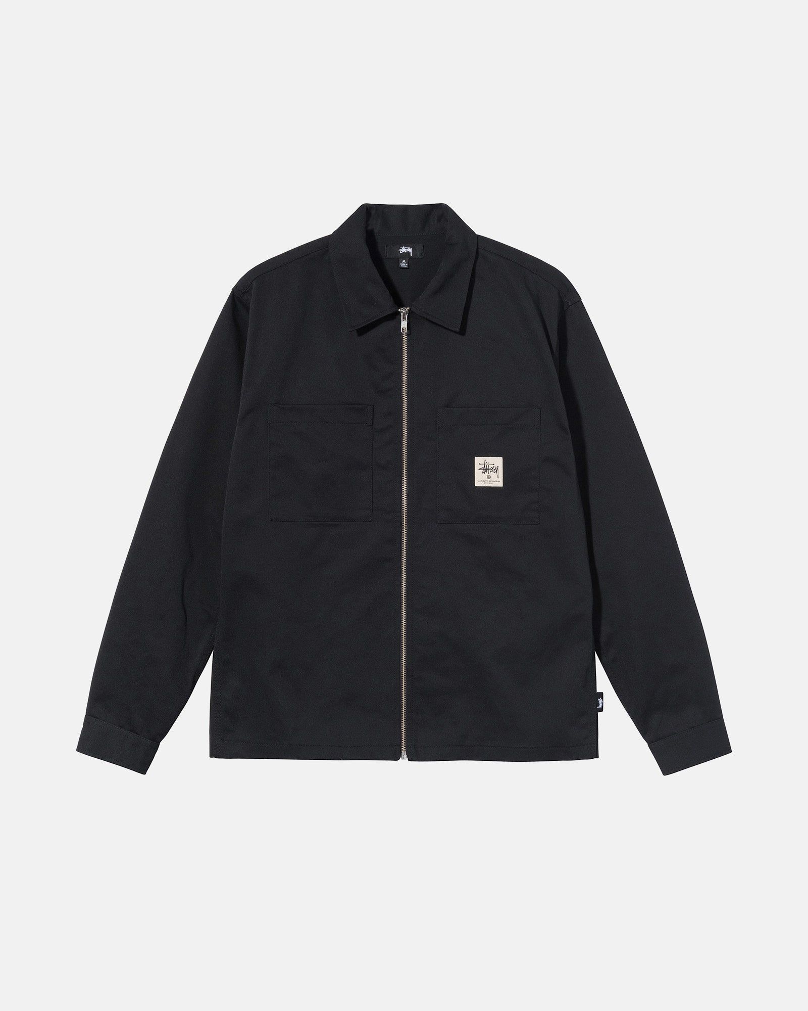 ZIP UP WORK LS SHIRT sold by Stussy