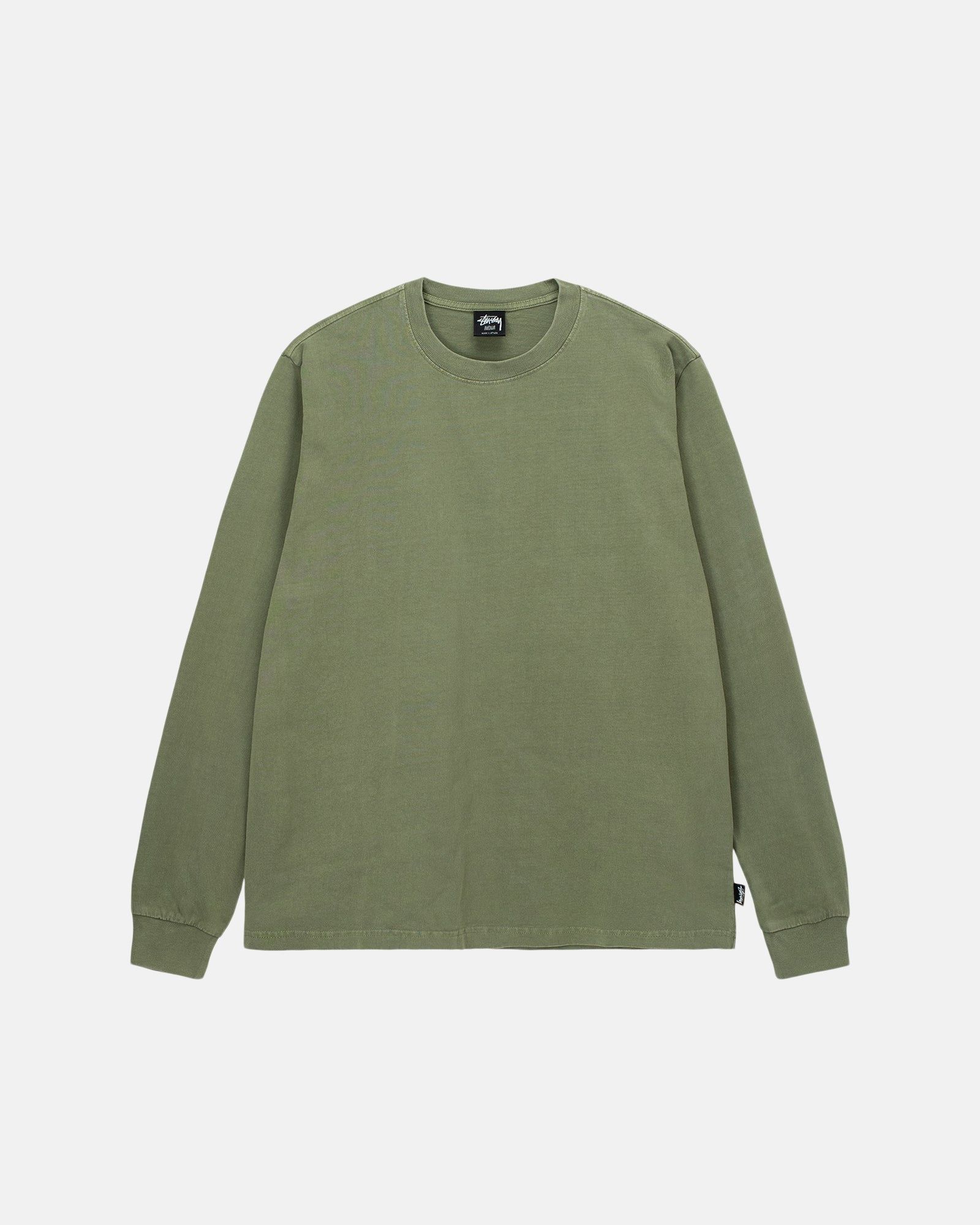 HEAVYWEIGHT PIGMENT DYED LS CREW sold by Stussy