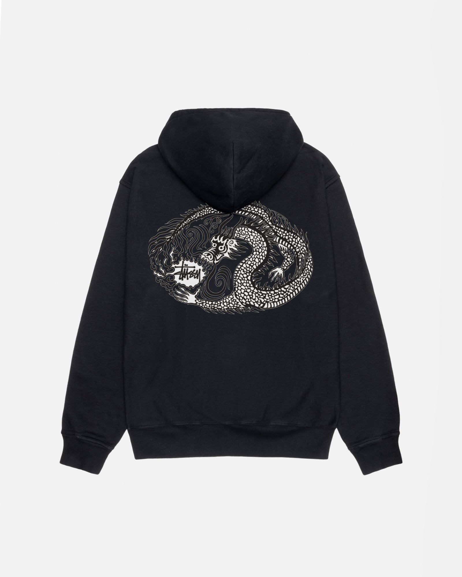 MOSAIC DRAGON HOODIE PIGMENT DYED sold by Stussy