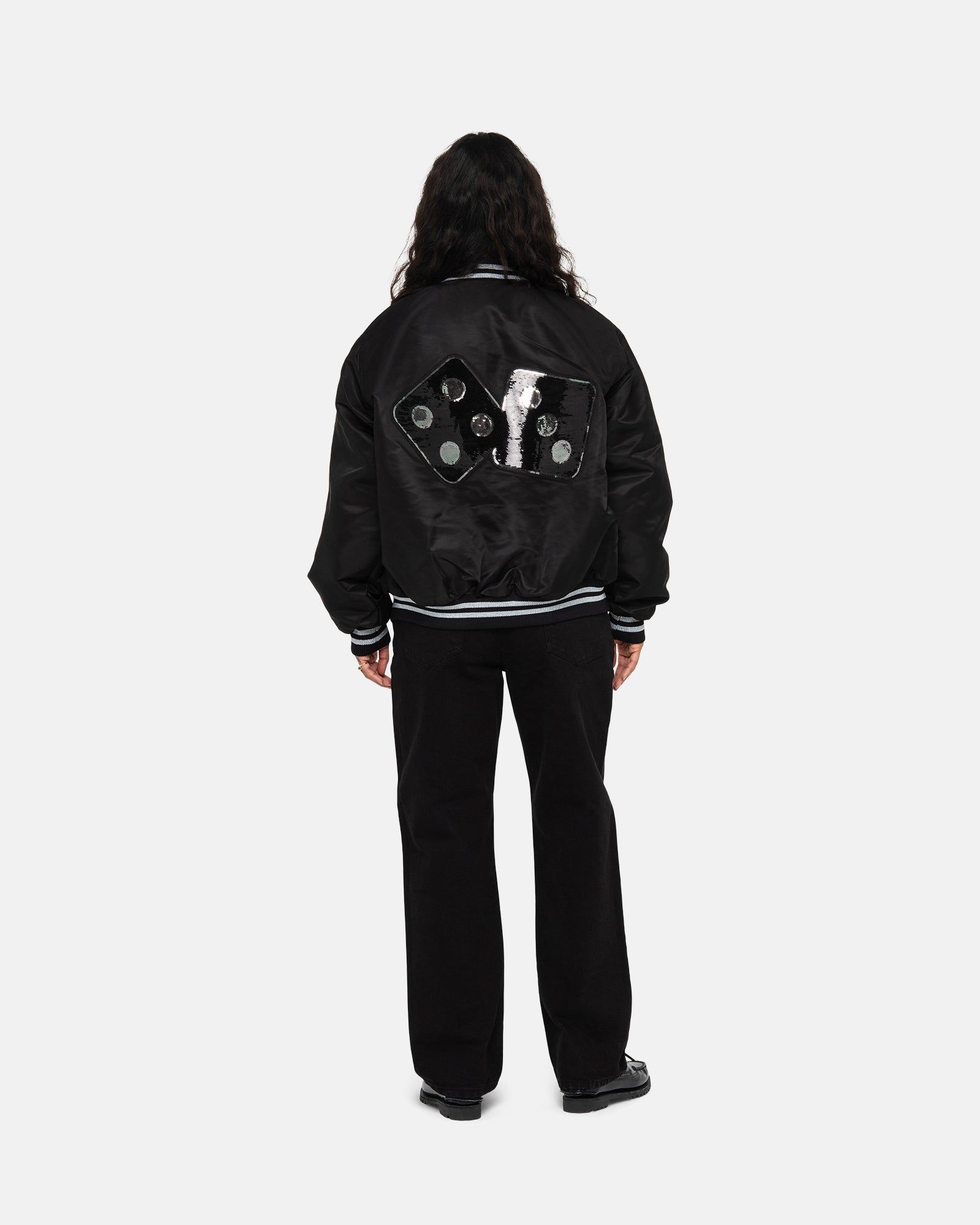 SEQUINS SATIN JACKET sold by Stussy product image thumbnail 11