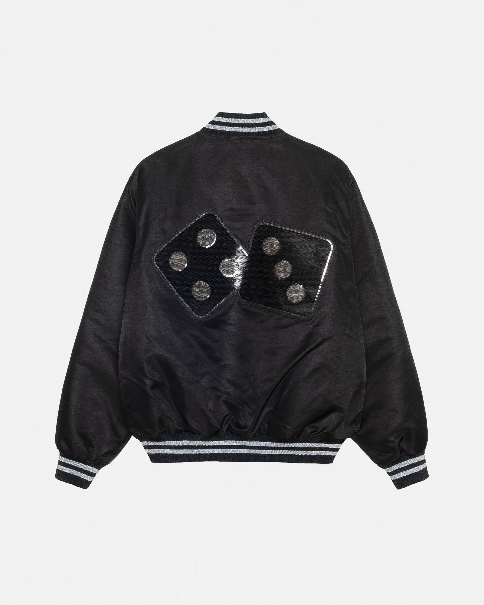 SEQUINS SATIN JACKET sold by Stussy