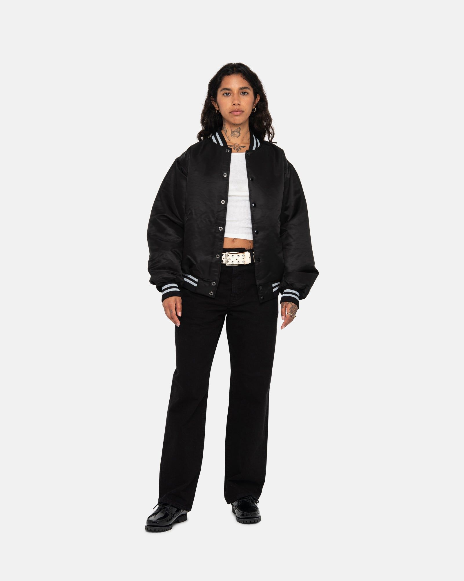 SEQUINS SATIN JACKET sold by Stussy product image thumbnail 9