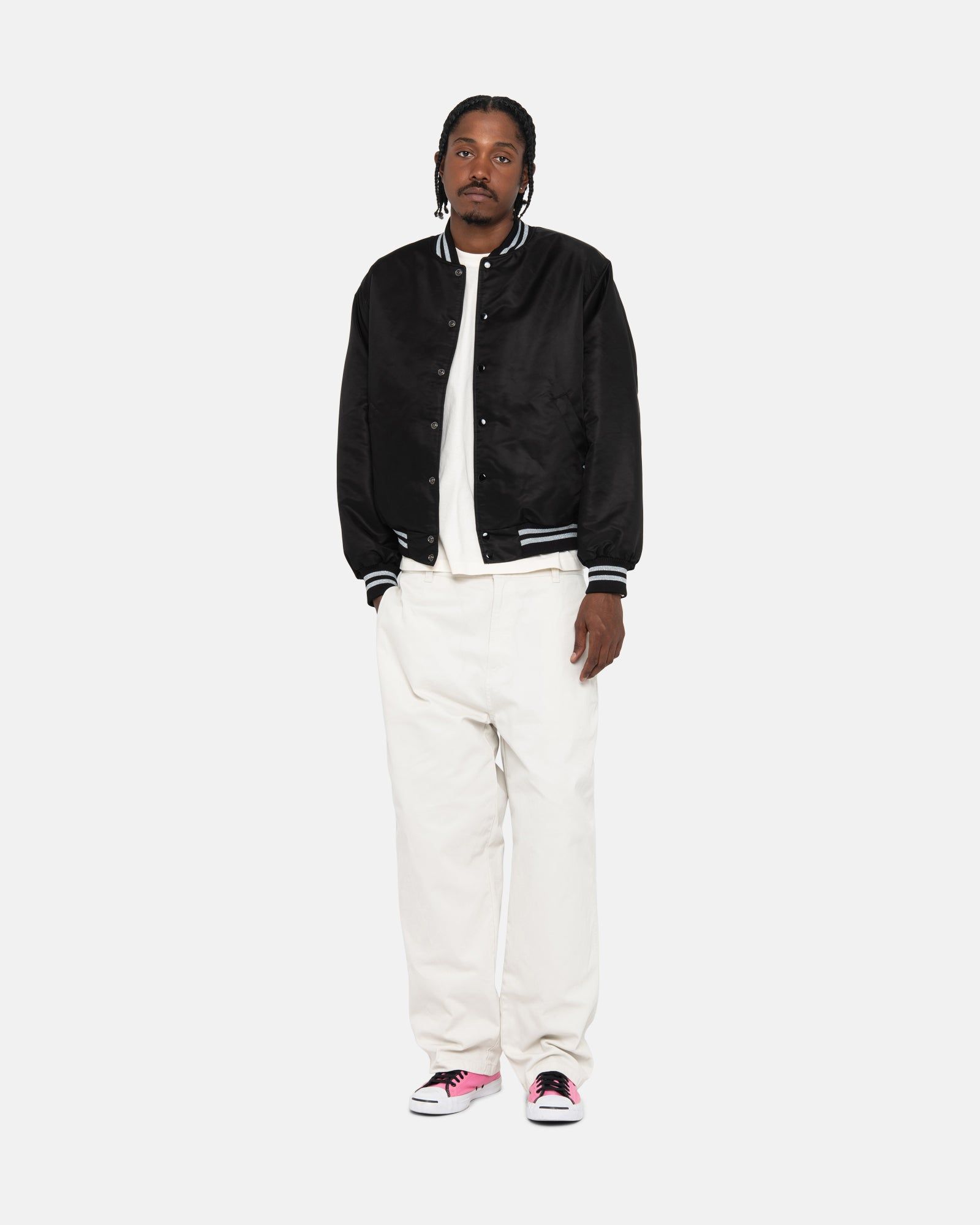SEQUINS SATIN JACKET sold by Stussy product image thumbnail 6