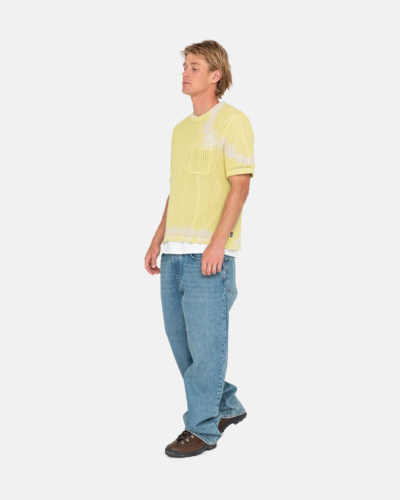 O'DYED HEAVYWEIGHT MESH CREW | Parallel