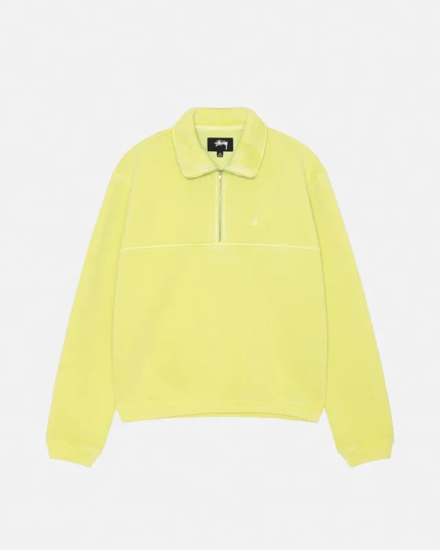 HALF ZIP MOCK NECK SWEATSHIRT sold by Stussy