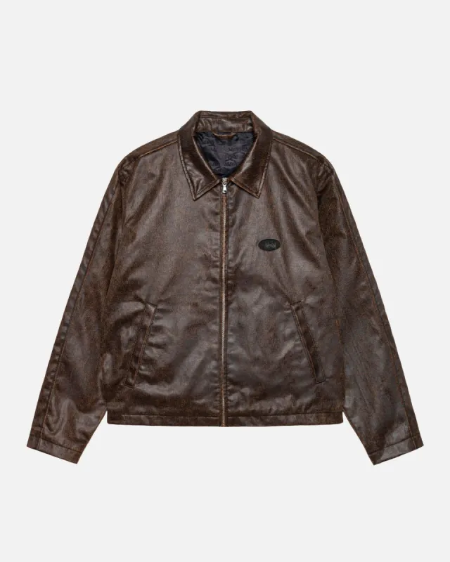 CLUB JACKET COATED COTTON sold by Stussy