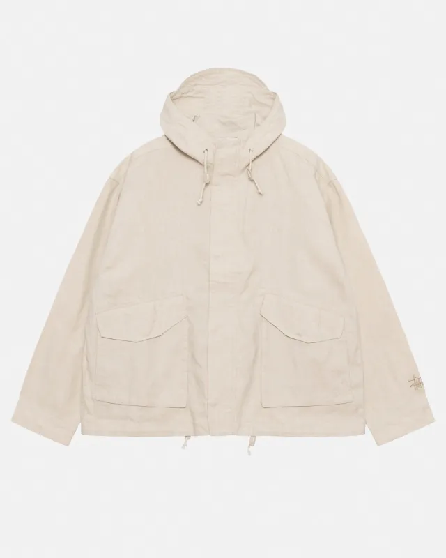 SHORT PARKA WAXED LINEN made by Stussy