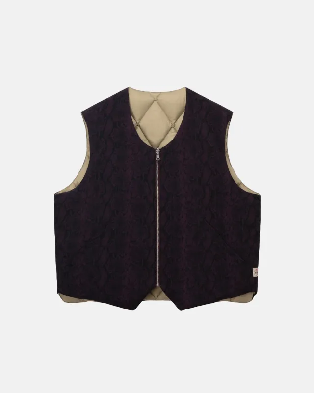 PYTHON REVERSIBLE VEST made by Stussy
