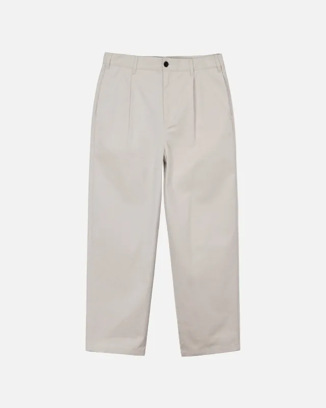 TWILL VOLUME PLEATED TROUSER | Parallel