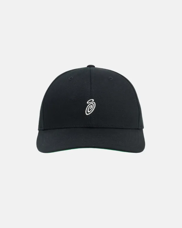 SWIRLY S LOW PRO CAP sold by Stussy