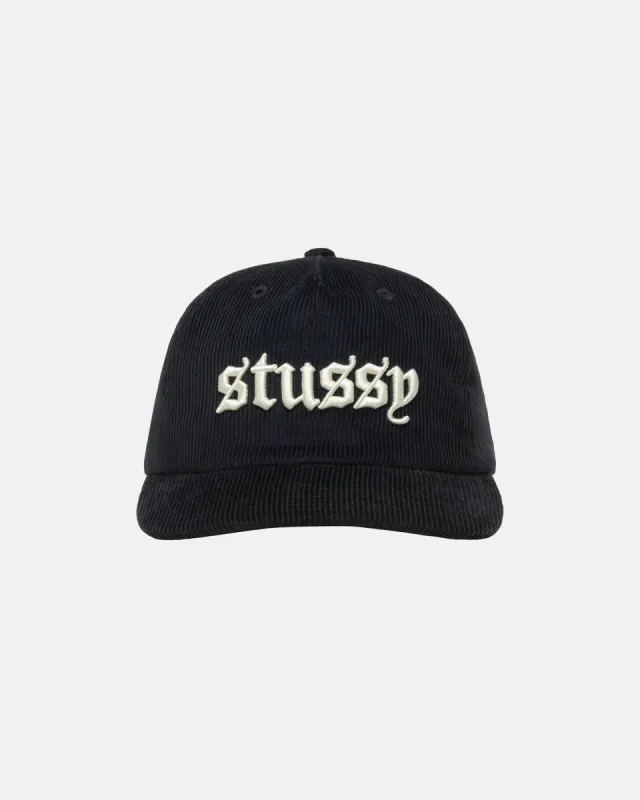MID-DEPTH OLD ENGLISH SNAPBACK sold by Stussy