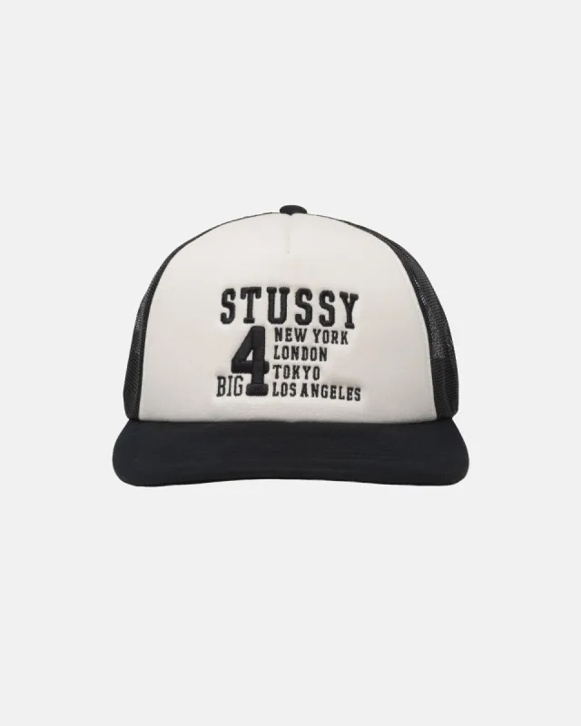 TRUCKER BIG 4 SNAPBACK sold by Stussy