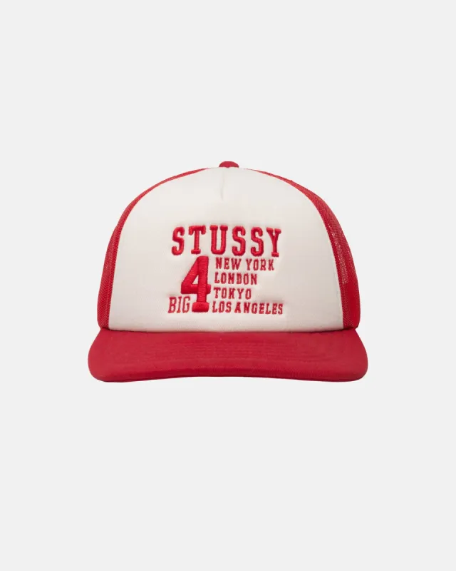 TRUCKER BIG 4 SNAPBACK sold by Stussy