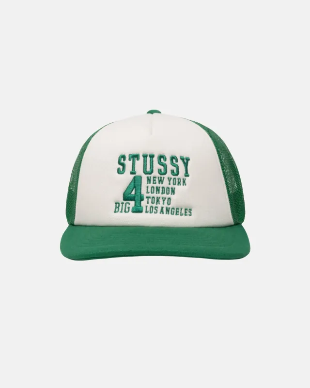 TRUCKER BIG 4 SNAPBACK sold by Stussy