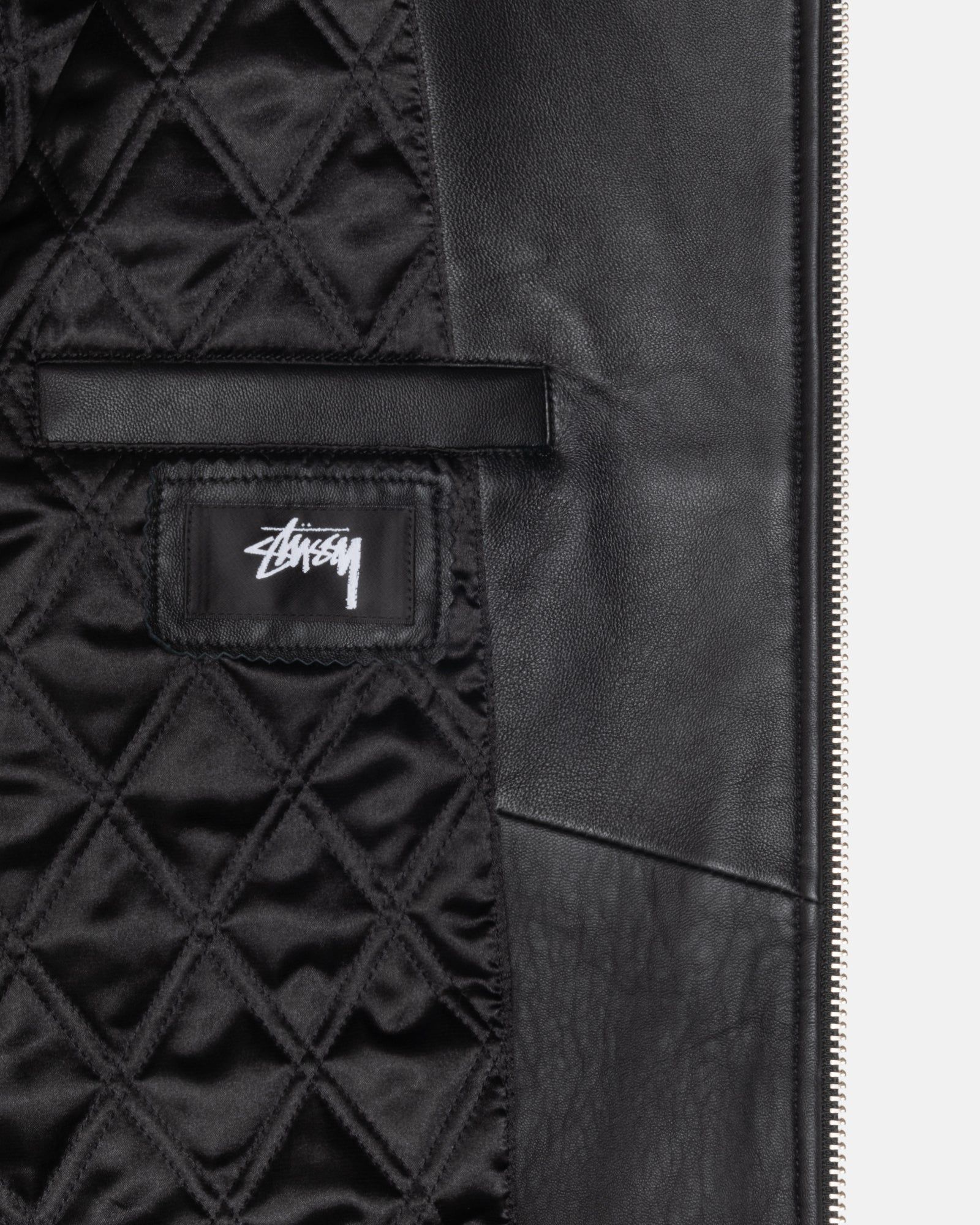 SS LINK LEATHER BOMBER sold by Stussy product image thumbnail 5