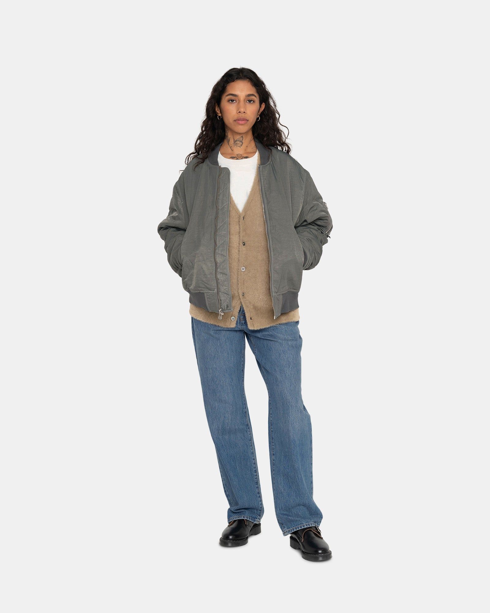 DYED NYLON BOMBER sold by Stussy product image thumbnail 10