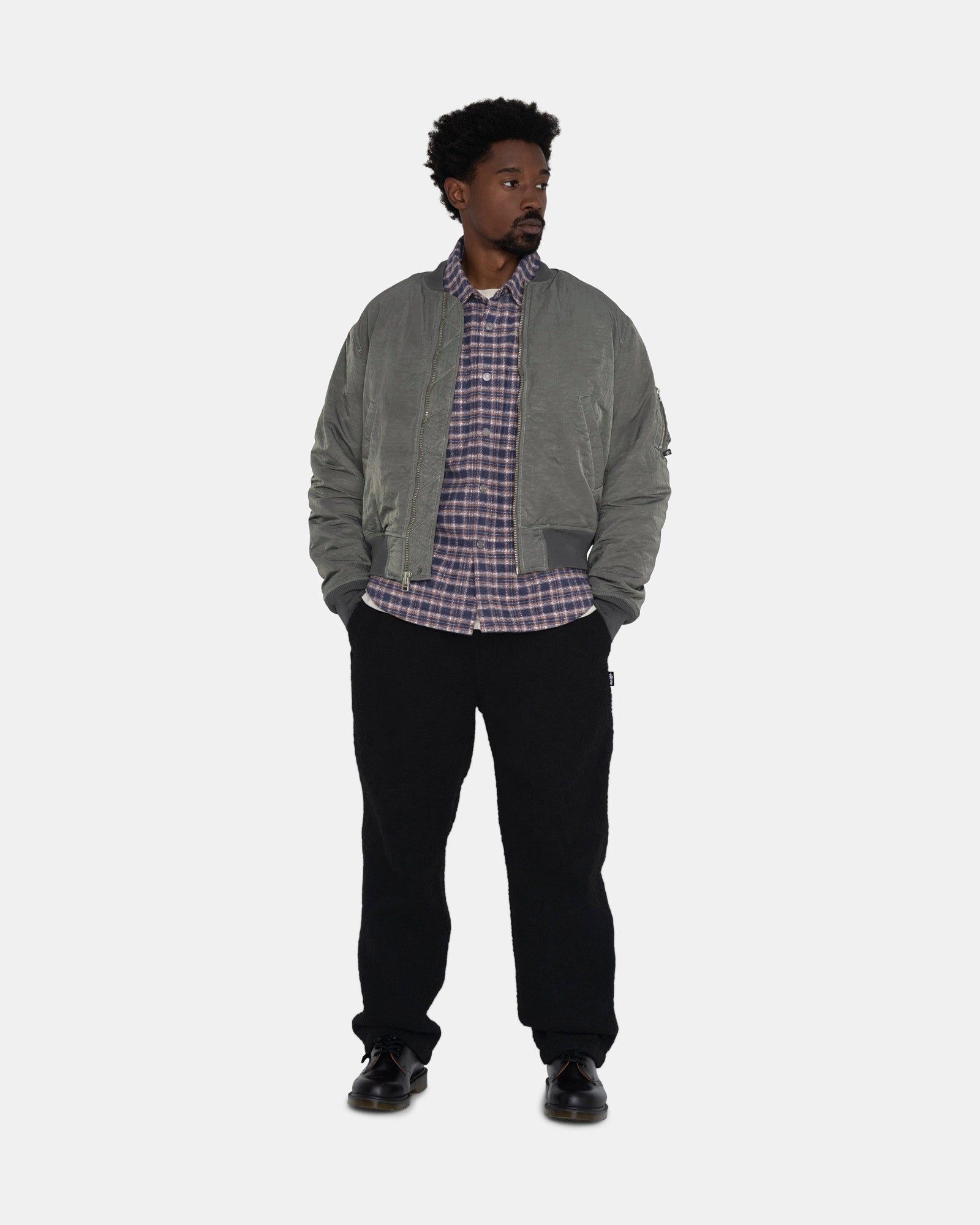 DYED NYLON BOMBER sold by Stussy product image thumbnail 7