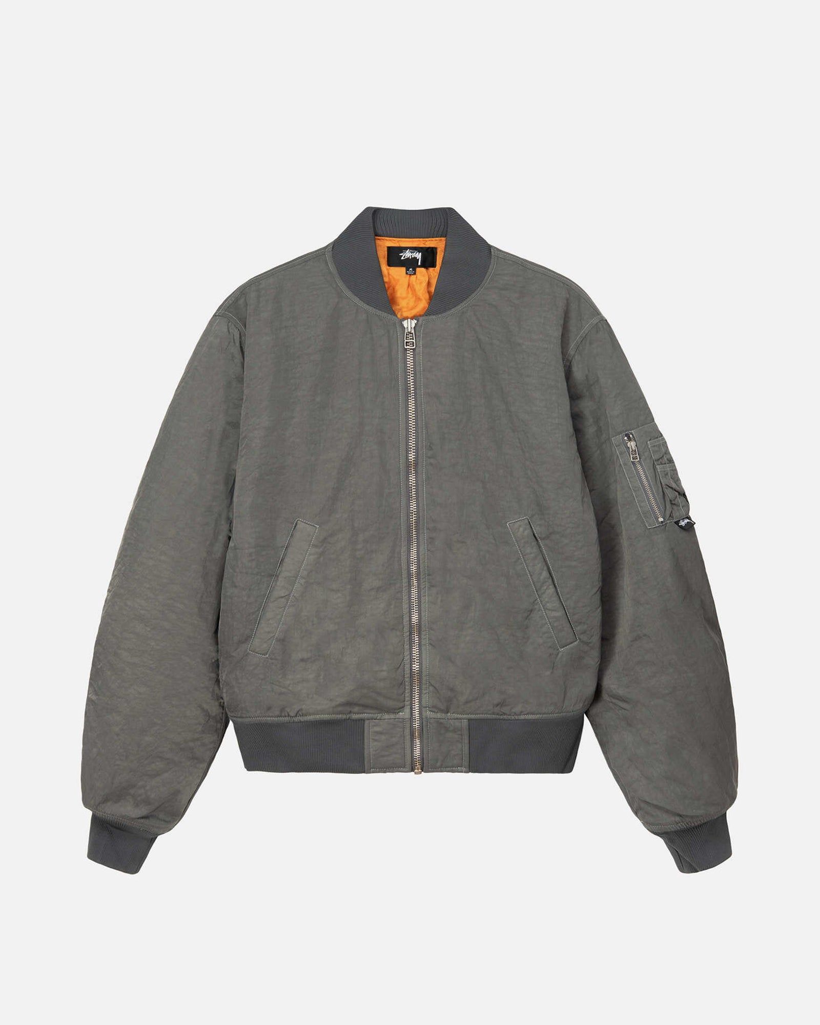 DYED NYLON BOMBER sold by Stussy