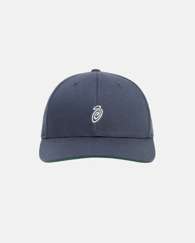 SWIRLY S LOW PRO CAP sold by Stussy