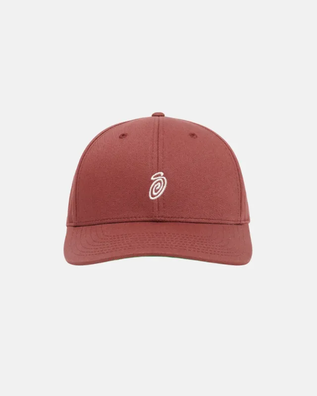 SWIRLY S LOW PRO CAP sold by Stussy