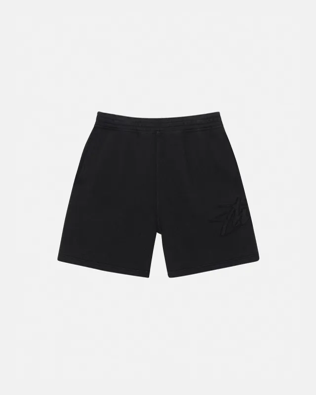 FLEECE SHORT TONAL APPLIQUE sold by Stussy