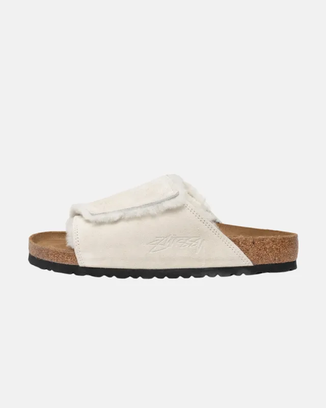 STÜSSY & BIRKENSTOCK SOLANA SHEARLING SLIDE made by Stussy