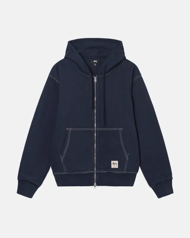 DOUBLE FACE LABEL ZIP HOODIE sold by Stussy