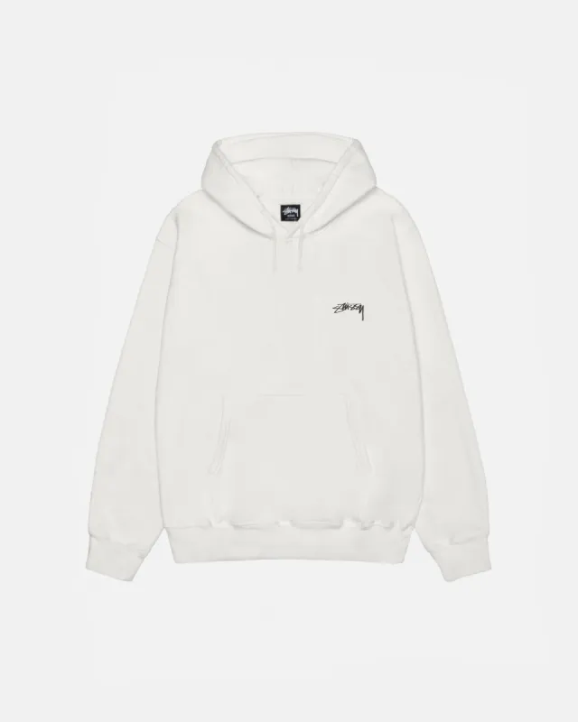 SMOOTH STOCK HOODIE PIGMENT DYED sold by Stussy
