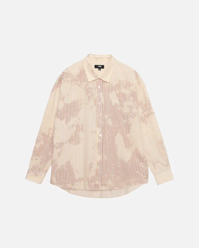 CLASSIC LS SHIRT BLEACHED POPLIN sold by Stussy