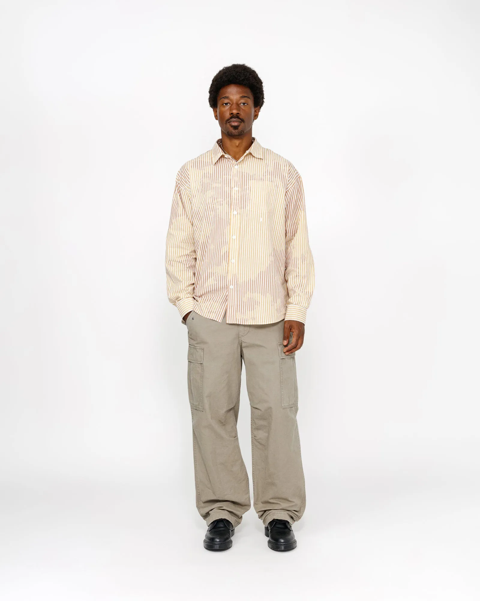 CLASSIC LS SHIRT BLEACHED POPLIN sold by Stussy product image thumbnail 3