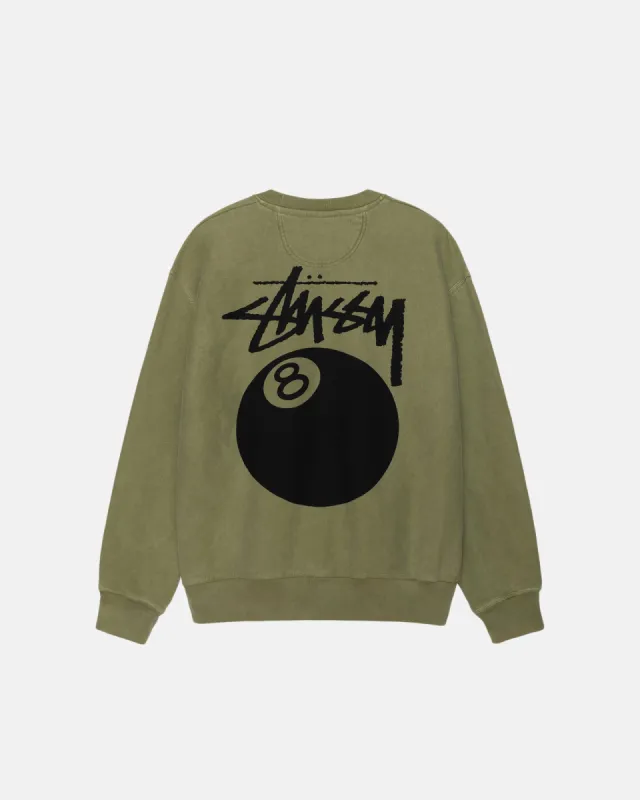 8 BALL CREW PIGMENT DYED sold by Stussy