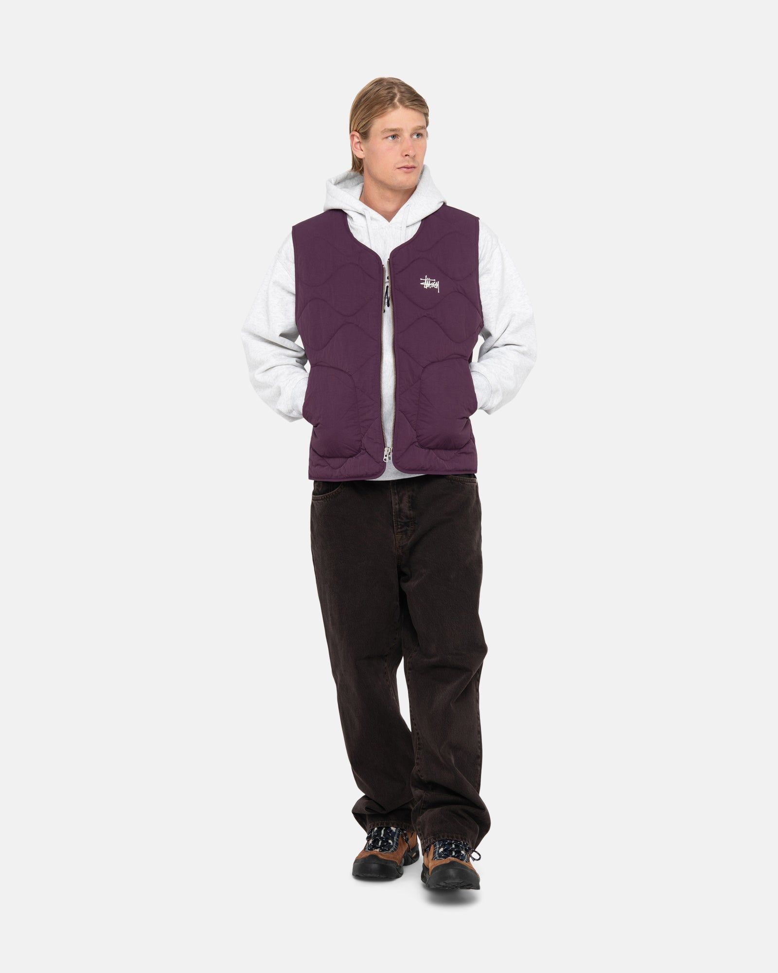 RECYCLED NYLON LINER VEST sold by Stussy product image thumbnail 4