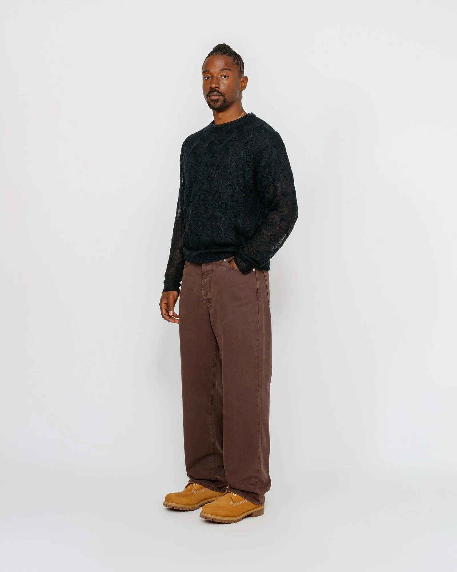 LOOSE KNIT CROSS CABLE SWEATER sold by Stussy product image thumbnail 4