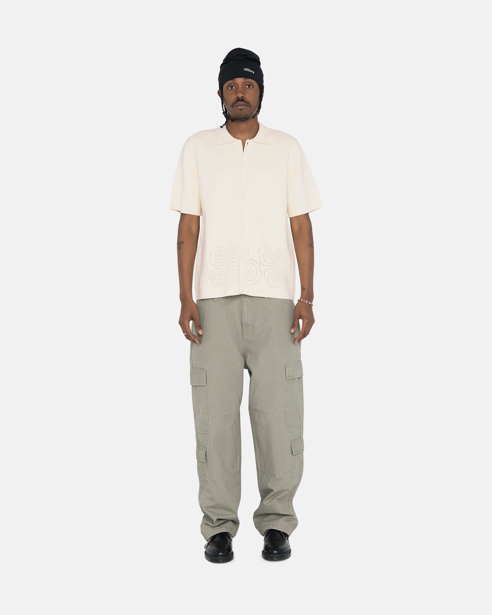 PERFORATED SWIRL KNIT SHIRT sold by Stussy product image thumbnail 5
